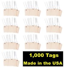 1000- 3 34 X 1 78 Size 3 Manila Inventory Shipping Hang Tags With Wire 13 Pt