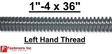1-4 X 36 Acme Threaded Rod Left Hand Lh 1-4 X 3ft. Plain Steel Cnc Low Carbon
