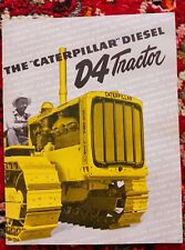 Vintage Caterpillar Diesel D4 Tractor Booklet