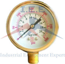 New Air Pressure Gauge Air Compressor Hydraulic 2.5 Face 0-300 Side Mnt 14npt