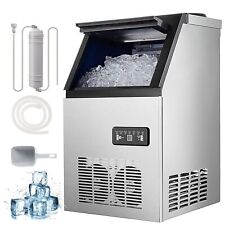 Built-in Commercial Ice Maker 110lbs Ice Stainless Steel Cube Machine Restaurant