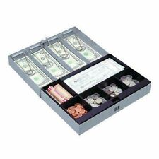 New Combination Lock Cash Box Sparco Steel 11.5x7.5x3 W Spring Clips And Tray