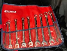 Proto T500 9 Piece Full Polish Metric Combination Wrench Set - 12 Point