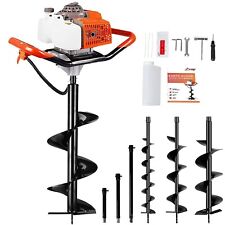 72cc 4hp Gas Powered Post Hole Digger W 4681012 Drill Bits Optional