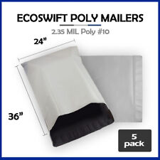 5 24x36 Ecoswift Poly Mailers Large Plastic Envelopes Shipping Bags 2.35mil