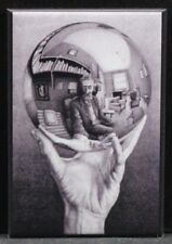 M. C. Escher - Hand Reflecting Sphere 2 X 3 Fridge Locker Magnet. Modern Art