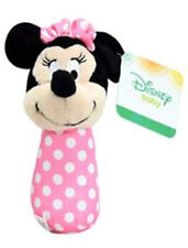 Minnie Mouse Stick Rattle Disney Baby Pink W Polka Dots New W Gift Card Tags