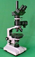 Ajatrinocular Polarizing Ore Geology Microscope W Reflected Light Camera Port