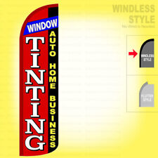 Window Tinting Auto Home Business Windless Swooper Flag 3x11.5 Feather Sign Rz