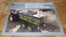 1982 Jd Grain Cartswagonssnow Blowersdozer Blades Brochure Used