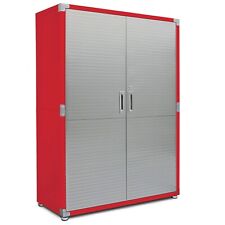 Tall Metal Storage Tool Cabinet Locking Stainless Steel Doors 48 X 24 X 72
