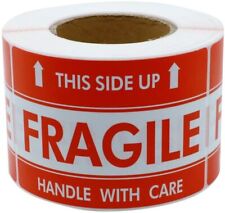 2 Rolls 1000 Labels 3 X 5 Handle With Care Fragile This Side Up Labels Sticker