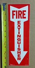 Self Adhesive Vinyl Fire Extinguisher Arrow Sign 4x12 2pk 1.97 