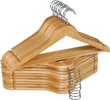 Utopia Home Wooden Hangers Pack Of 20 80 Suit Hangers Premium Natural Finish