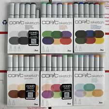 Copic Sketch Marker Lot Of 6 Sets - Total Of 36 Markers New Copics Brand New