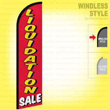 Liquidation Sale - Windless Swooper Flag 2.5x11.5 Ft Feather Banner Sign Rf