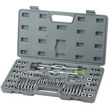 Tap And Die Set 60-piece Metric And Sae Standard Essential Threading Tool New