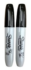 Sharpie Chisel Tip 2 Markers Permanent Black Ink Large Broad Marker 2-count
