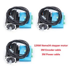 12nm Nema 34 Closed Loop Stepper Motor Driver Kit 3 Axis For Cnc Engraving