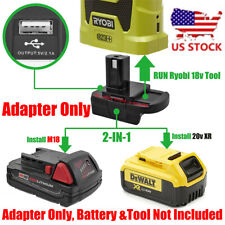 1pcs Dewalt 20v Slider Lithium Battery To Ryobi 18v Tools Adapter Adapter Only