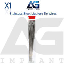 Long Stainless Steel Preformed Ligature Ties 1000 Wires Hooks Orthodontic Dental