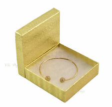 Cotton Filled Jewelry Boxes Gold Color Gift Boxes For Jewelry Lots 2050100500