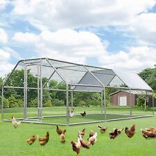 19x9x6.5 Chicken Playpen Outdoor Metal Large Chicken Coop Walk-in Hen Cage