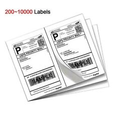 200-10000half Self Shipping Labels 8.5 X 5.5 Self Adhesive Sticker2 Per Sheet
