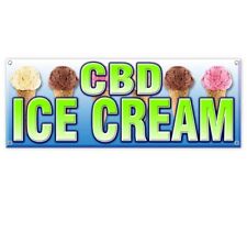 Cbd Ice Cream Clearance Banner Advertising Vinyl Flag Sign Inv