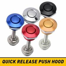 2-10pc Push Button Quick Release Hood Bonnet Pins Lock Clip Car Bumper Latch Kit