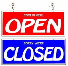 Open And Closed Signs For Business Two-sided Large Storefront Shop Salon Sign