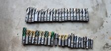 Large Machinist Tool Lot Of 45 Hss End Mills Various Sizes Used Condition