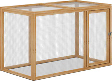 Chicken Run For Yard Wood Chicken Cage Rabbit Hutch Bunny Pen With Openable Roof