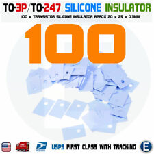 100pcs To-3p To-247 Transistor Silicone Insulator Pads Thermal Insulation Pad