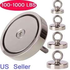1000lbs Neodymium Fishing Magnets Pulling Force Super Strong Round Rare Earth Us