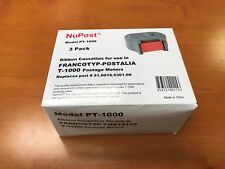Ribbon Cassettes For T-1000 Postage Meter Nupost 2 New Plus 1 Partial