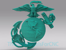 3d Model Stl File For Cnc Router Laser 3d Printer Marine Globe Logo