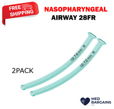 Nasopharyngeal Airway 28fr Nasal Doctors Patients - 2pack