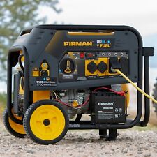 Firman 7125-w Portable Hybrid Dual Fuel Powered Generator With Electric Start