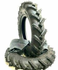 Two 7.50-20 R-1 Lug Farm Tractor Implement Tires With Tubes 7.50x20 Bar
