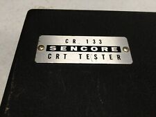 Vintage Sencore Cr133 Cathode Ray Tube Tester