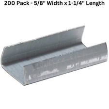 Strapping Clip Seals 58 Width X 1-14 Length 200 Pk Open Steel For Banding