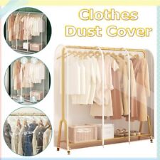 Clothes Dust Cover Organizer Bag Folding Garment Rack Cover Damp Storage Suit Us