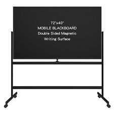 Innovart Black Mobile Whiteboard Rolling Easel Standing Board