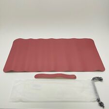 Dark Pink Pu Leather Desk Pad Mat Desk Blotter Protector 24x 12inch