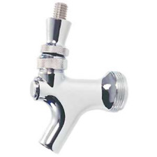 Draft Beer Chrome Faucet Stainless Steel Lever Including Faucet Washer
