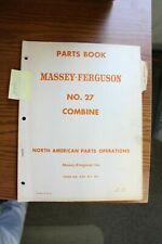 Massey Ferguson 27 Combine Parts Manual