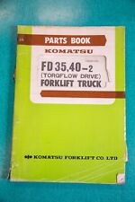 Komatsu Fg35 40 2 Torqflow Forklift Lift Truck Parts Book Manual Fg3540t.2-pe2