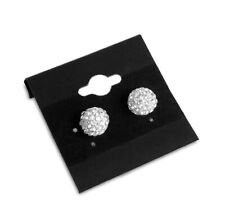 Black Plastic Earring Card Hang Jewelry Display Plain Cards 500 Pc 2 X 2
