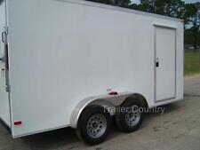 New 6x12 6 X 12 V-nose Enclosed Cargo Trailer W Ramp - New 2023